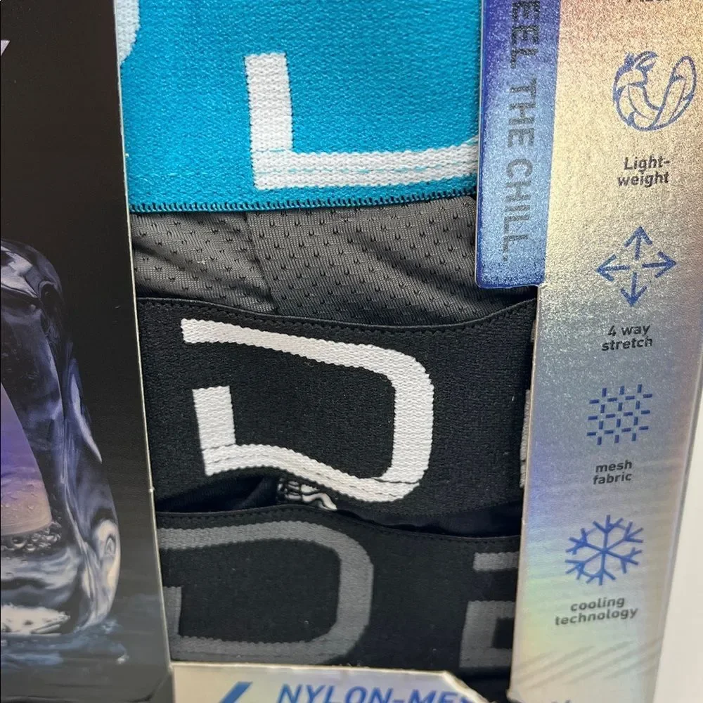 New - Spyder Nylon-Mesh Boxer Briefs in size L (36-38) 4 pk